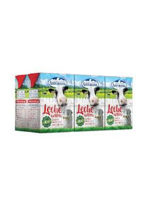 CENTRAL LECHERA ASTURIANA Leche entera de vaca, 100% natural 6 x 200 ml.