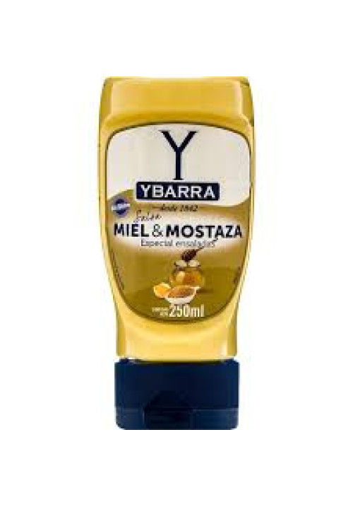 YBARRA Salsa con miel y mostaza bote 250 ml.