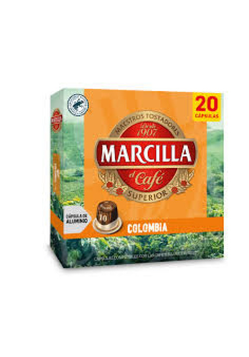 MARCILLA Café en cápsulas Colombia 20 uds.