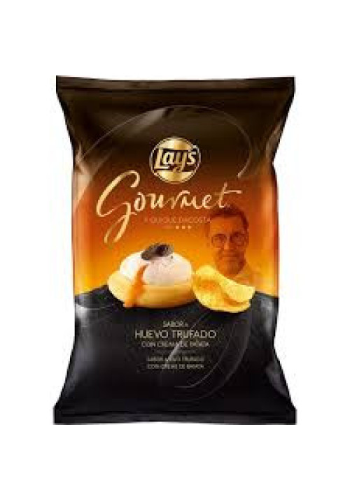 LAY'S Patatas fritas con sabor a huevo trufado LAY´S Gourmet 150 g.