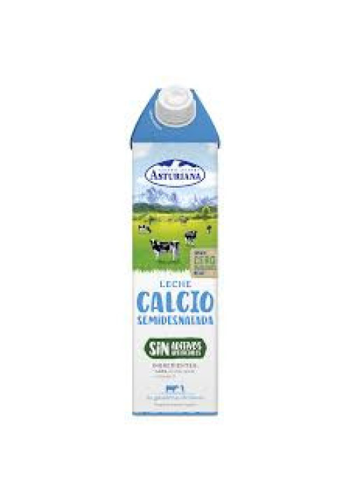 CENTRAL LECHERA ASTURIANA Leche de vaca semidesnatada, enriquecida con calcio 6 x 1l.