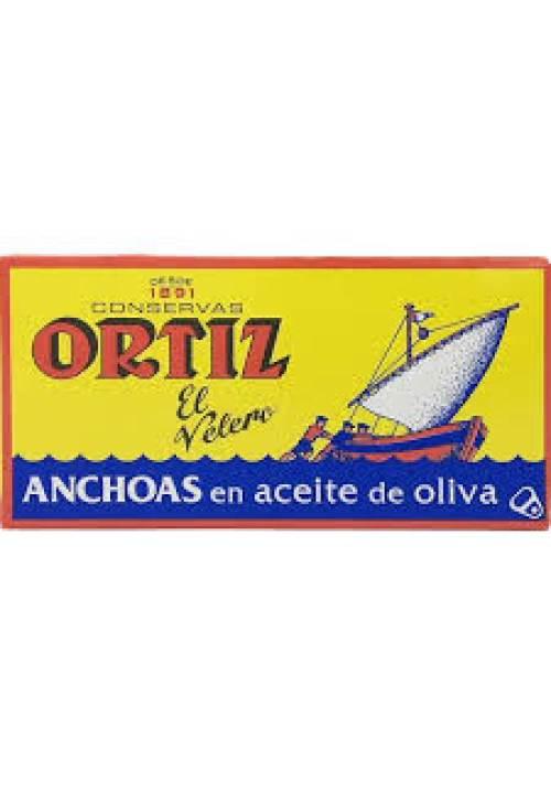 ORTIZ Filetes de anchoa en aceite de oliva ORTIZ 29 g.