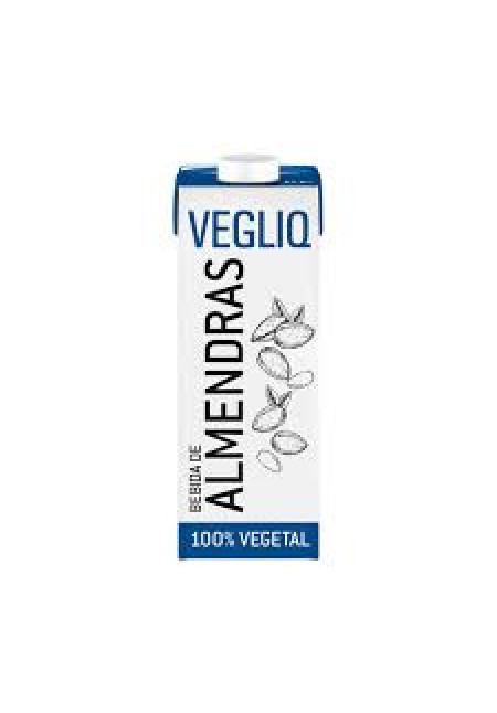 VEGLIQ Bebida vegetal de almendras, enriquecida con calcio 1 l.