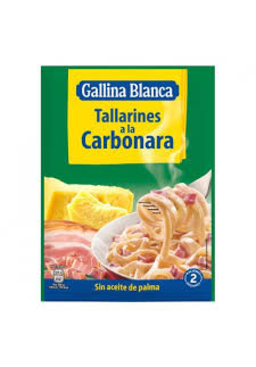 GALLINA BLANCA Tallarines a la carbonara sobre de 143 g.