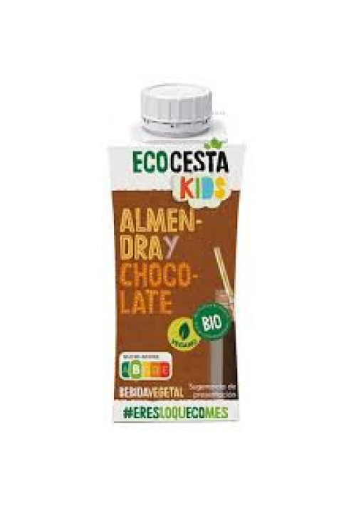 ECOCESTA Kids Bebida vegetal de almendra y chocolate 200 ml.