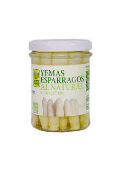 TERRA VERTE Yemas de espárrago al natural 916 piezas ecológicas TERRA VERTE 130 g.