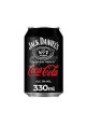 JACK DANIEL'S Combinado de Tennessee whiskey ond Nº7 brand, con Coca Cola lata de 33 cl.