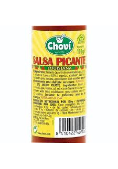 CHOVI Salsa picante Louisiana frasco de 110 g.