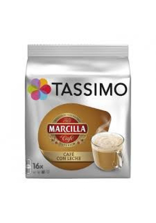 TASSIMIO MARCILLA Café en cápsulas con leche 16 uds.