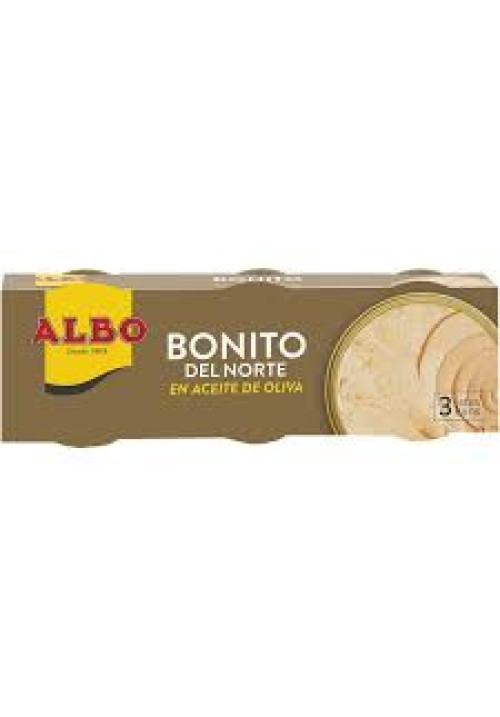 ALBO Bonito del Norte en aceite de oliva pack 3 uds. x 67 g.