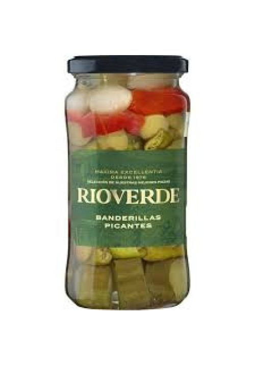 RIOVERDE Banderillas picantes frasco de 150 g.