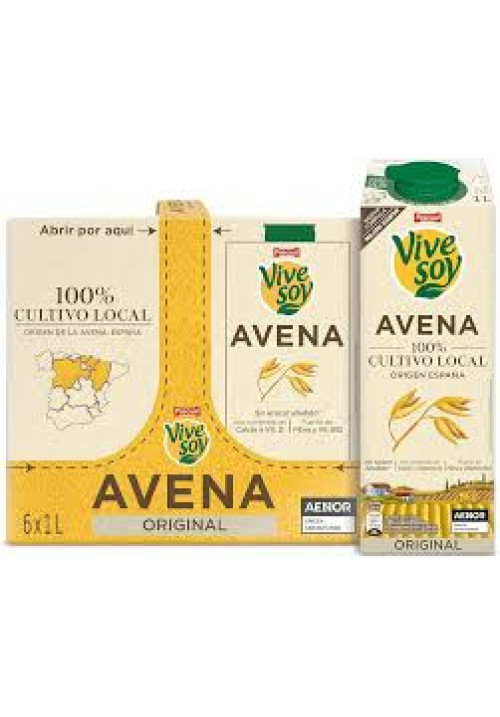 VIVESOY de Pascual Bebida vegetal de avena 6 x 1 l.