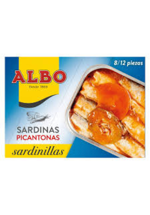 ALBO Sardinillas picantonas 8/12 piezas 105 g