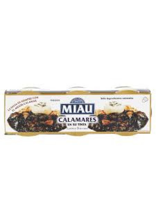 MIAU Calamares en su tinta (Trozos) 3 x 51 g.