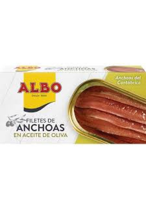 ALBO Filetes de anchoa en aceite de oliva ALBO 29 g.