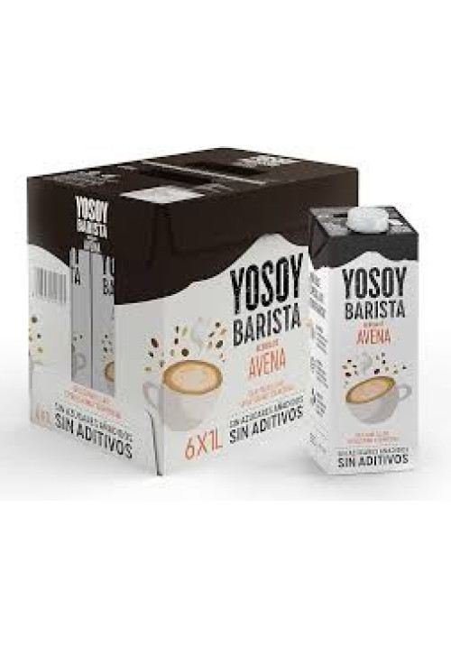 YOSOY Barista Bebida vegetal de avena, ideal para el café 6 x 1 l.