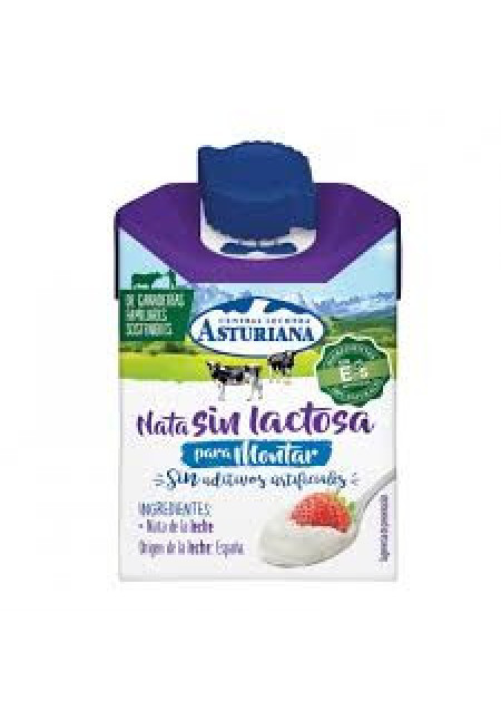 CENTRAL LECHERA ASTURIANA Nata líquida para cocinar, sin lactosa 200 ml.