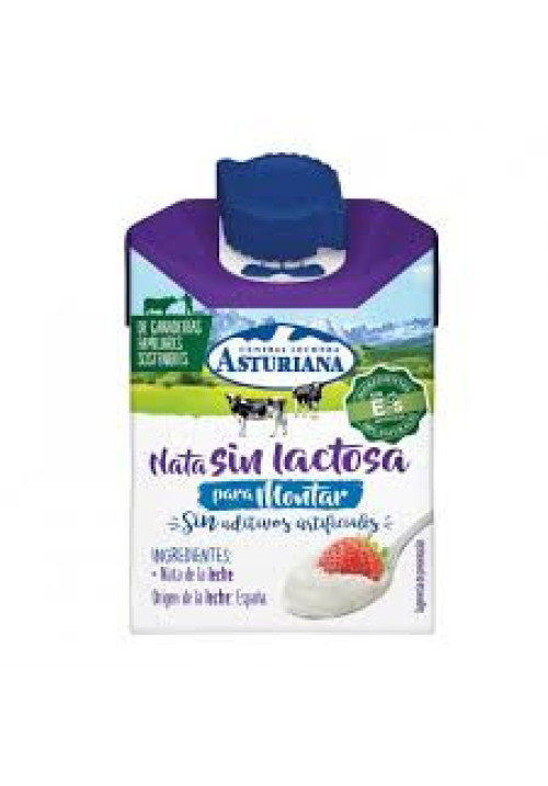 CENTRAL LECHERA ASTURIANA Nata líquida para cocinar, sin lactosa 200 ml.