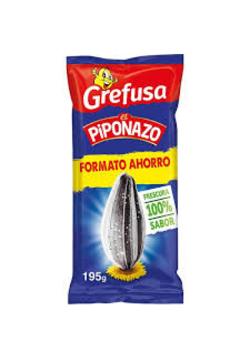 GREFUSA Pipas de girasol GREFUSA EL PIPONAZO Original 200 g.