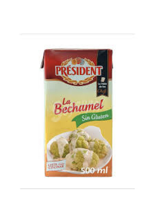 PRÉSIDENT Salsa bechamel, elaborada sin gluten y lista para cocinar PRESIDENT 500 ml.