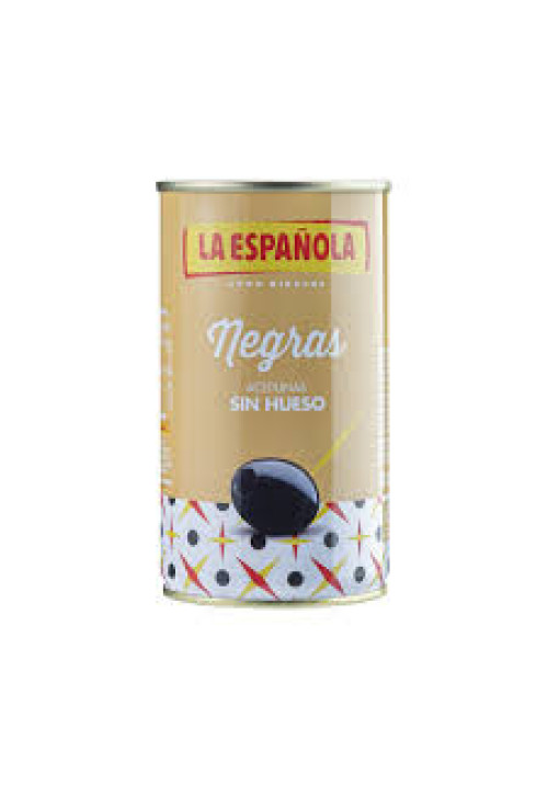 LA ESPAÑOLA Aceitunas negras sin hueso LA ESPAÑOLA 350 g.