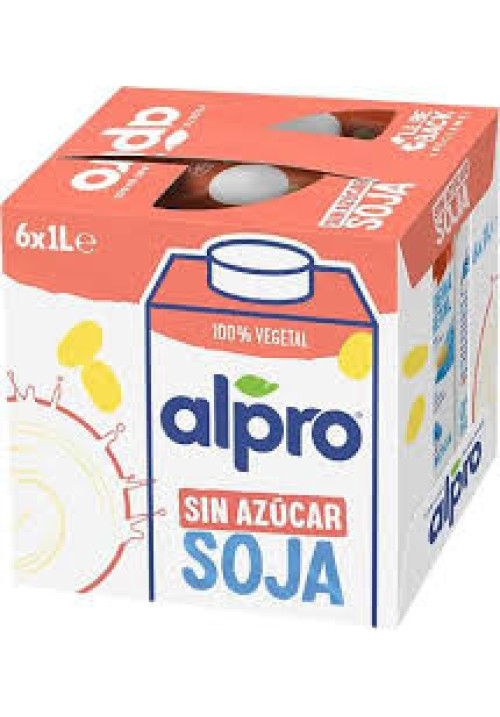 ALPRO Bebida soja 0% azúcar  caja 6x1 l.