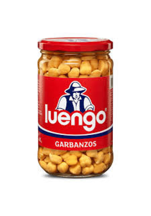 LUENGO Garbanzo cocido en frasco de 400 g.