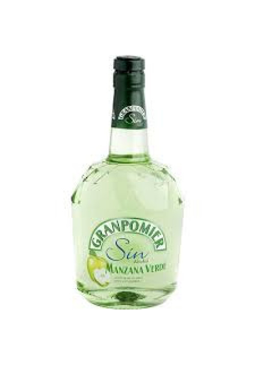 GRANPOMIER Licor de manzana verde sin alcohol GRANPOMIER botella de 70 cl.