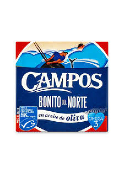 CAMPOS Bonito del Norte en aceite de oliva MSC (Pesca sostenible certificada) 60 g.