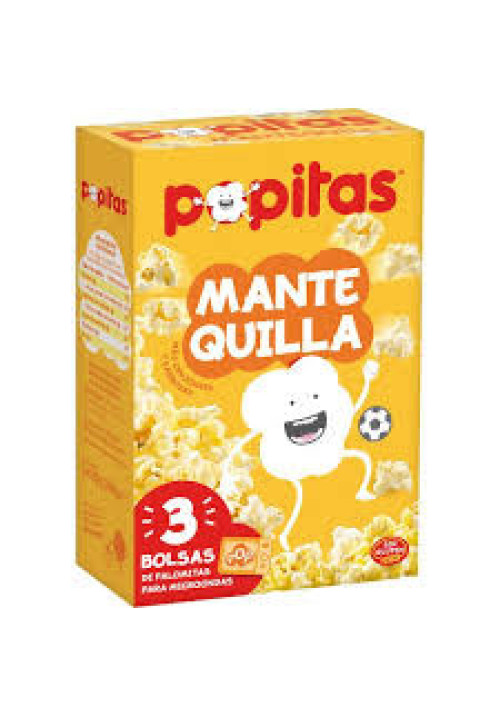 POPITAS Palomitas con mantequilla para microondas POPITAS 3 uds. x 100 g.