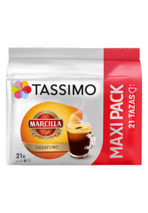 TASSIMO Café desayuno en cápsulas MARCILLA TASSIIMO 21 uds, 163,8 g.