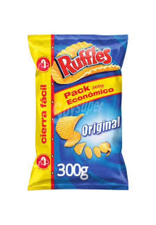 RUFFLES Patatas fritas onduladas de MATUTANO RUFFLES Original bolsa de 160 g.