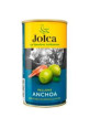 JOLCA Aceitunas verdes tipo manzanilla fina, rellenas de anchoa JOLCA 150 g.