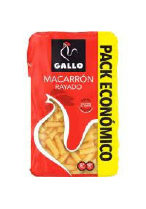 GALLO Pasta macarrón rayado GALLO paquete de 900 g.