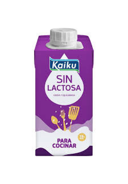 KAIKU Nata líquida (15% matria grasa) para cocinar sin lactosa KAIKU Sin lactosa 200 ml.