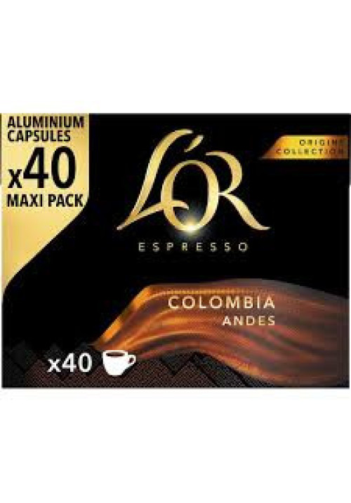 L'OR ESPRESSO Café en cápsulas Colombia 40 uds.