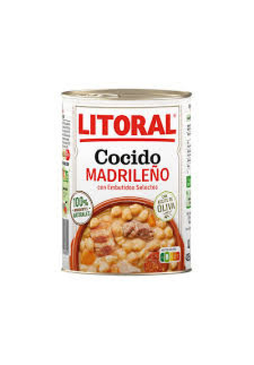 LITORAL Cocido Madrileño LITORAL lata de 440 g.