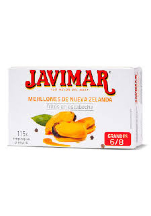 JAVIMAR Mejillones escabeche lata de 68 g.