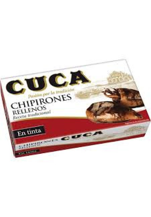 CUCA Chipirones rellenos en tinta 72 g.