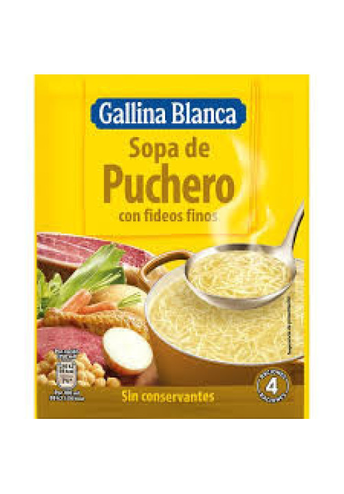 GALLINA BLANCA Sopa puchero fideos 72 g.