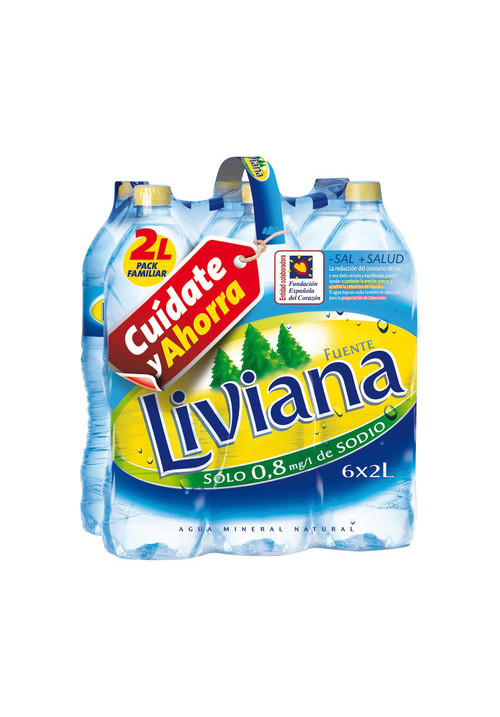 Fuente Liviana pack de 6*2Litros