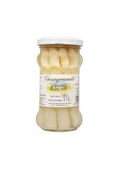 CASAGRANDE Espárragos blancos 6/9 piezas frasco de 110 g.