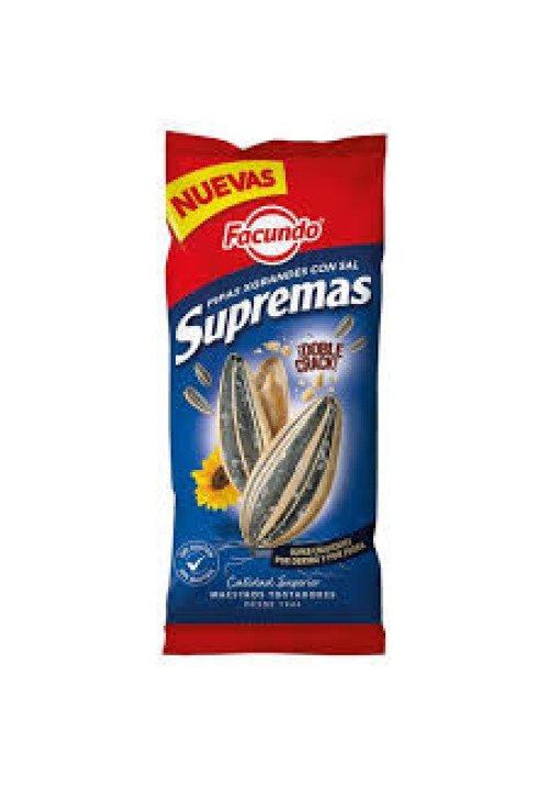 FACUNDO Supremas Pipas extragrandes y super crujientes con sal 120 g.