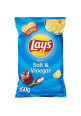 LAY'S Patatas fritas lisas con sabor a sal y vinagre en bolsa 150 g.