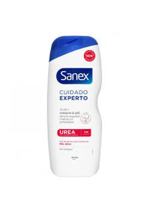 SANEX Cuidado experto urea Gel para ducha o baño ultra hidratante, para pieles secas 600 ml.