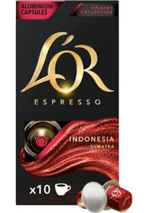 L´OR ESPRESSO Café en cápsulas Indonesia 10 uds 52 g.