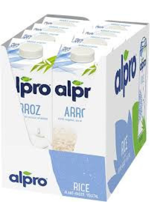 ALPRO Bebida de arroz 100% vegetal y sin azúcares añadidos 8 x 1 l.