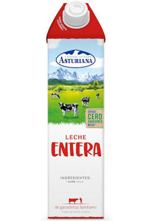 CENTRAL LECHERA ASTURIANA Leche entera de vaca, de origen español 1 l.