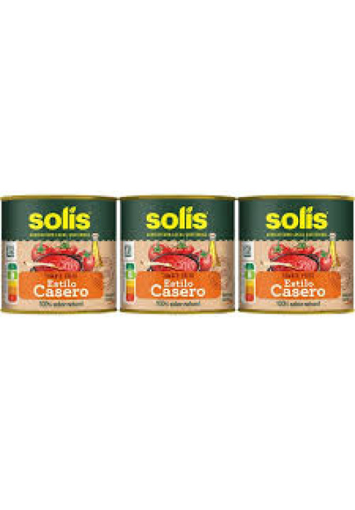 SOLÍS Tomate frito estilo casero en lata, pack de 3 uds x 100 g..