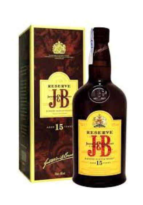 J&B Whisky blended escocés reserva 15 años 70 cl.